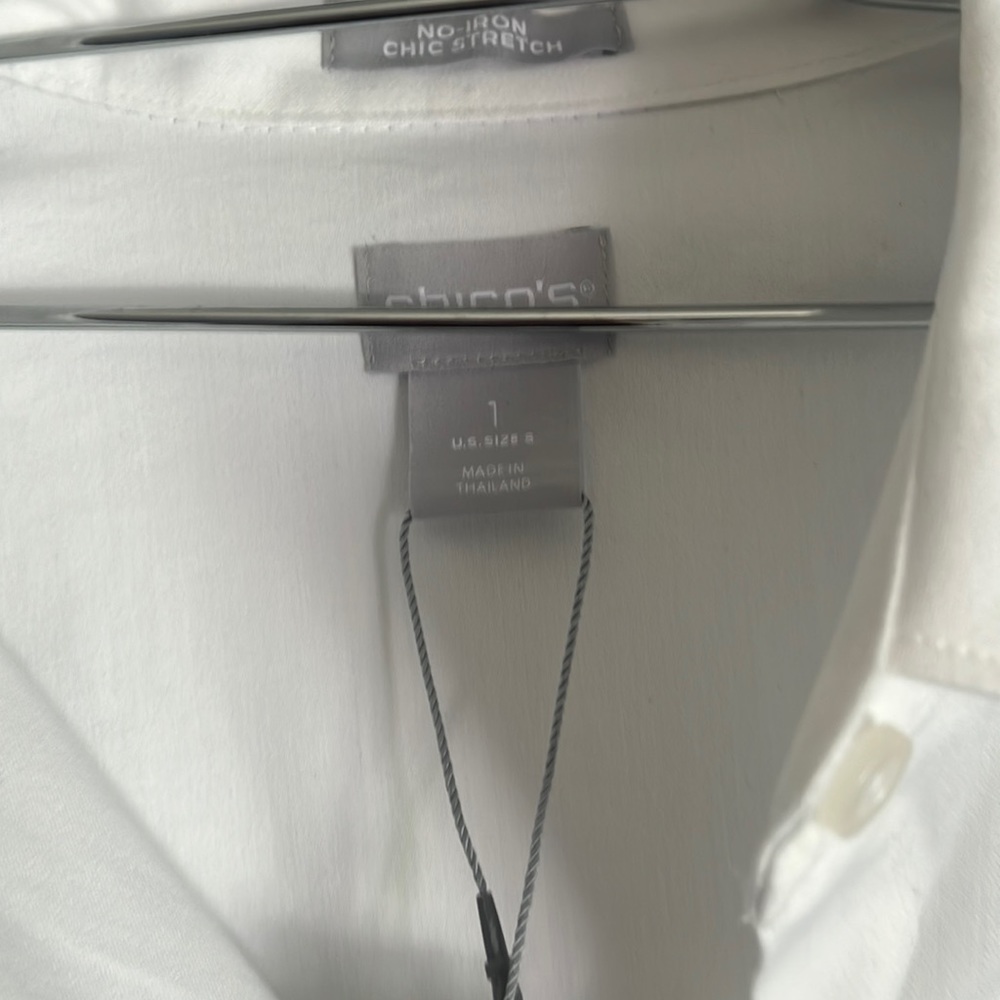 Chico’s brand new never wore no iron white blouse